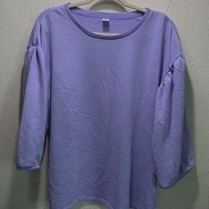 Puff Shoulder Sweatshirt